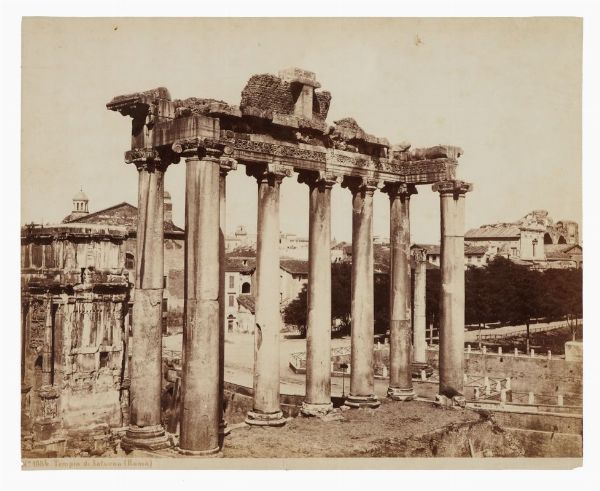 GIORGIO SOMMER : Lotto di quattro vedute di Roma.  - Asta Fotografie storiche - Associazione Nazionale - Case d'Asta italiane