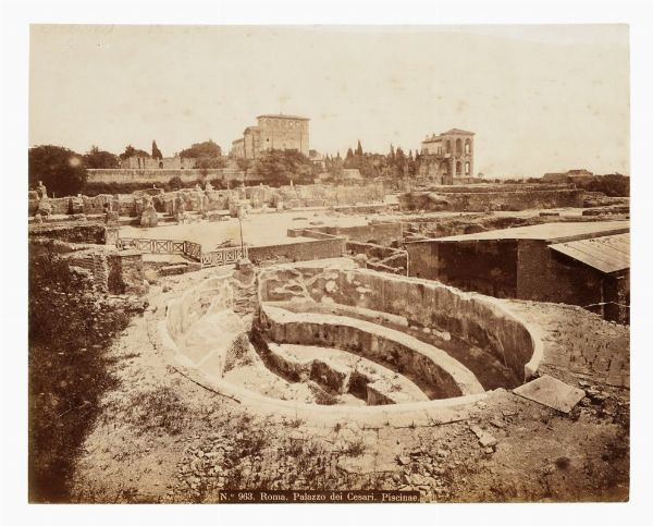 ROBERT JULIUS RIVE : Roma. Palazzo dei Cesari. Piscina.  - Asta Fotografie storiche - Associazione Nazionale - Case d'Asta italiane