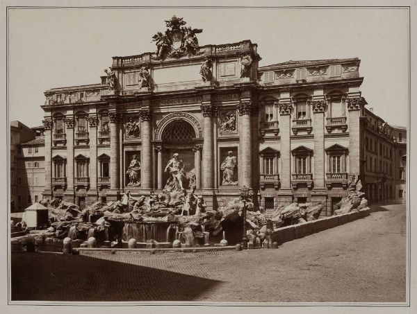 DOMENICO ANDERSON : Roma. Fontana di Trevi.  - Asta Fotografie storiche - Associazione Nazionale - Case d'Asta italiane