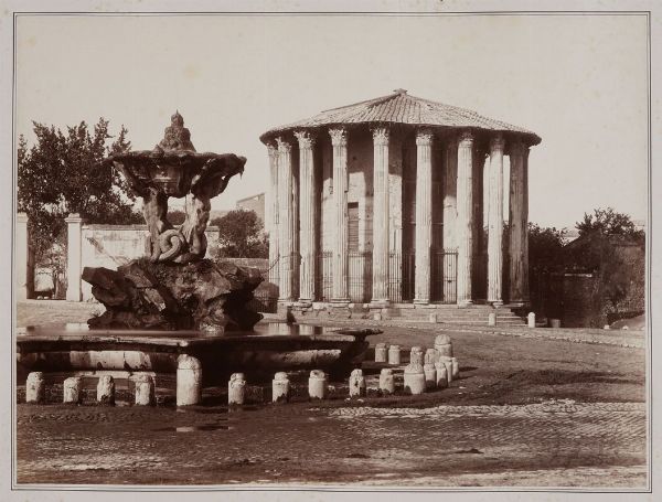 JAMES ANDERSON : Roma. Tempio di Vesta.  - Asta Fotografie storiche - Associazione Nazionale - Case d'Asta italiane