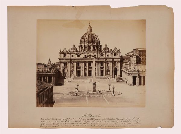 Lotto di otto vedute di Roma.  - Asta Fotografie storiche - Associazione Nazionale - Case d'Asta italiane