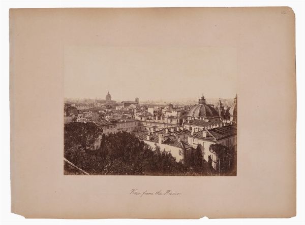 Lotto di otto vedute di Roma.  - Asta Fotografie storiche - Associazione Nazionale - Case d'Asta italiane