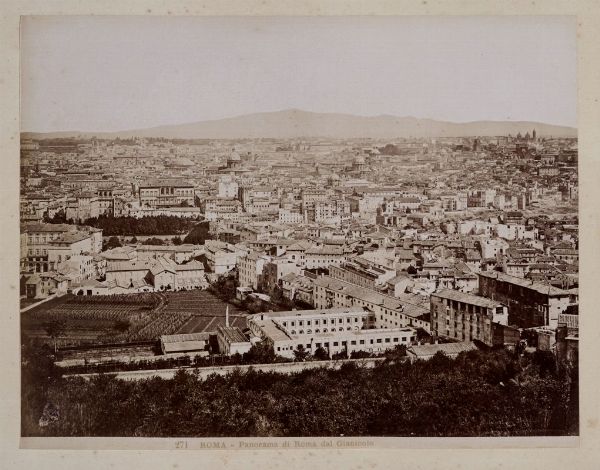 Lotto di dieci fotografie di autori vari: vedute di Roma.  - Asta Fotografie storiche - Associazione Nazionale - Case d'Asta italiane