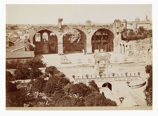 Lotto di dodici fotografie di autori vari: vedute di Roma.  - Asta Fotografie storiche - Associazione Nazionale - Case d'Asta italiane