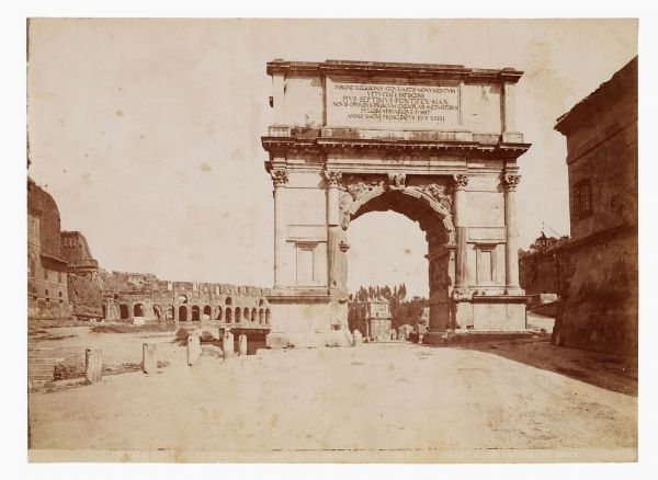 Lotto di dodici fotografie di autori vari: vedute di Roma.  - Asta Fotografie storiche - Associazione Nazionale - Case d'Asta italiane