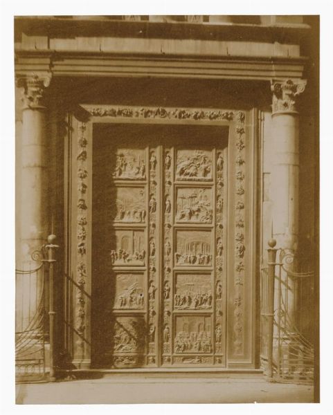 JOHN BRAMPTON PHILPOT : Firenze. Porta del Paradiso (Battistero).  - Asta Fotografie storiche - Associazione Nazionale - Case d'Asta italiane