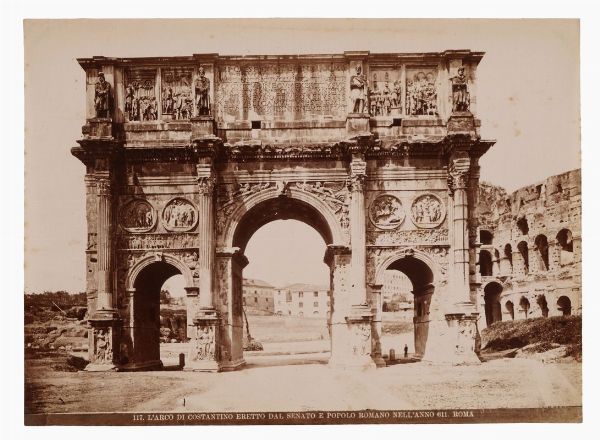 Lotto di dodici fotografie di autori vari: vedute di Roma.  - Asta Fotografie storiche - Associazione Nazionale - Case d'Asta italiane