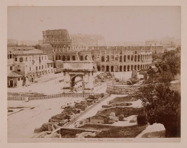 Lotto di dodici fotografie di autori vari: vedute di Roma.  - Asta Fotografie storiche - Associazione Nazionale - Case d'Asta italiane