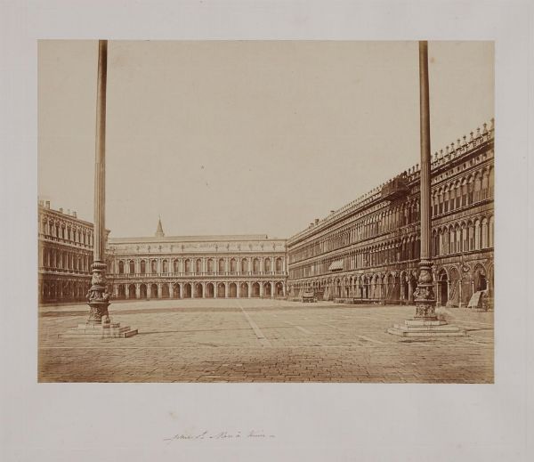 ANTONIO FORTUNATO PERINI : Venezia. Piazza San Marco.  - Asta Fotografie storiche - Associazione Nazionale - Case d'Asta italiane