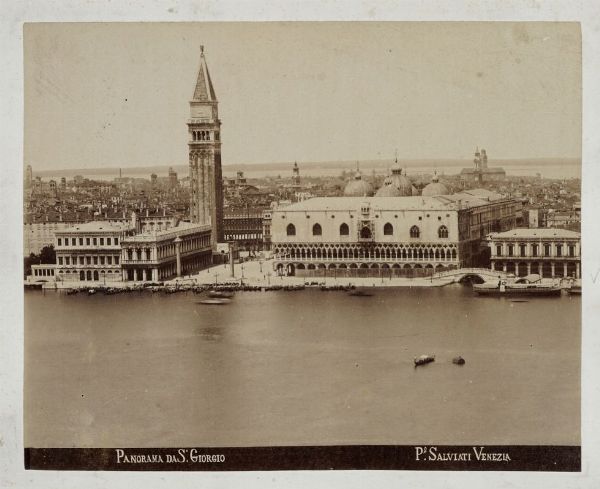 PAOLO SALVIATI : Lotto di 16 vedute di Venezia.  - Asta Fotografie storiche - Associazione Nazionale - Case d'Asta italiane