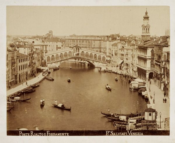 PAOLO SALVIATI : Lotto di 16 vedute di Venezia.  - Asta Fotografie storiche - Associazione Nazionale - Case d'Asta italiane