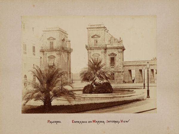 Giuseppe Incorpora : Lotto di sedici albumine: vedute di Palermo.  - Asta Fotografie storiche - Associazione Nazionale - Case d'Asta italiane