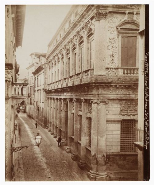 PIETRO POPPI : Lotto di quattro albumine: vedute di Vicenza e Ferrara.  - Asta Fotografie storiche - Associazione Nazionale - Case d'Asta italiane