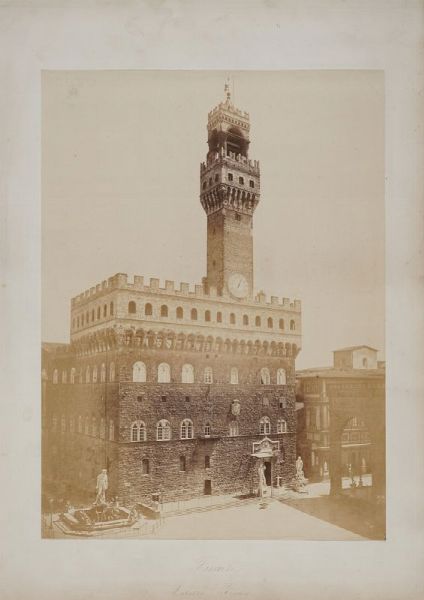 LEOPOLDO ALINARI : Firenze. Palazzo Vecchio.  - Asta Fotografie storiche - Associazione Nazionale - Case d'Asta italiane
