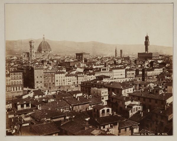 ROBERT JULIUS RIVE : Firenze. Panorama dal campanile di Santo Spirito.  - Asta Fotografie storiche - Associazione Nazionale - Case d'Asta italiane