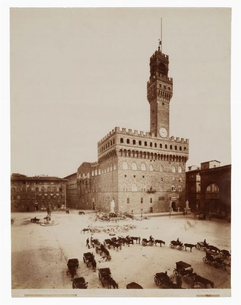 ALFRED AUGUST NOACK : Firenze. Palazzo Vecchio.  - Asta Fotografie storiche - Associazione Nazionale - Case d'Asta italiane