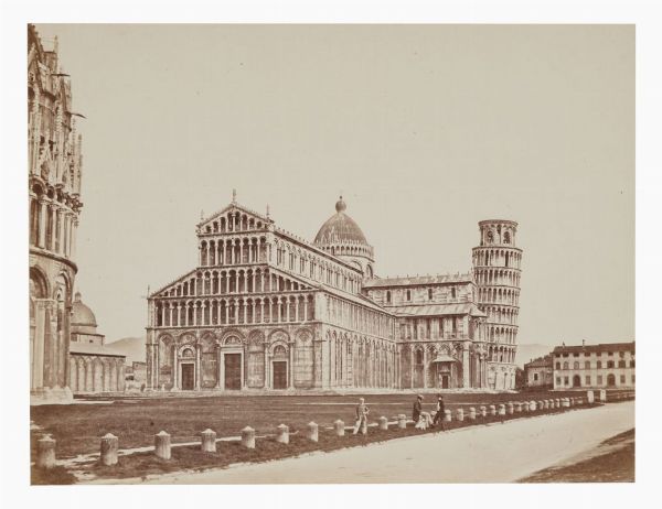 ENRICO VAN LINT : Pisa. Veduta del complesso monumentale del Duomo.  - Asta Fotografie storiche - Associazione Nazionale - Case d'Asta italiane