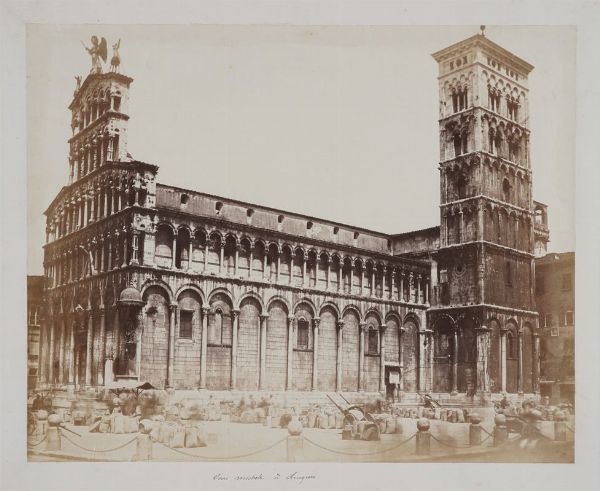FRATELLI ALINARI : Lucca. Chiesa di San Michele.  - Asta Fotografie storiche - Associazione Nazionale - Case d'Asta italiane