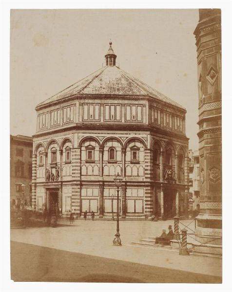 LEOPOLDO ALINARI : Firenze. Battistero.  - Asta Fotografie storiche - Associazione Nazionale - Case d'Asta italiane
