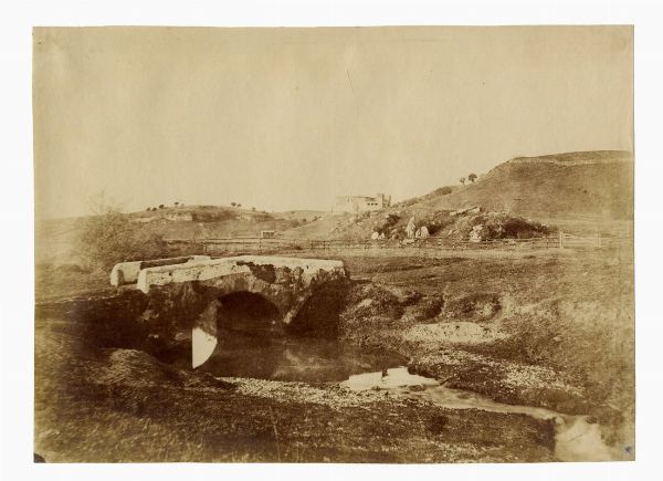 GIACOMO CANEVA : Campagna romana. La Crescenza, detta Valle del Poussin.  - Asta Fotografie storiche - Associazione Nazionale - Case d'Asta italiane