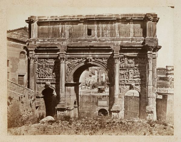 JAMES ANDERSON : Roma. Arco di Settimio Severo.  - Asta Fotografie storiche - Associazione Nazionale - Case d'Asta italiane