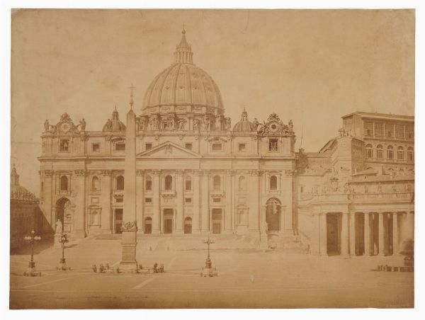 ROBERT MACPHERSON : Roma. Piazza San Pietro.  - Asta Fotografie storiche - Associazione Nazionale - Case d'Asta italiane
