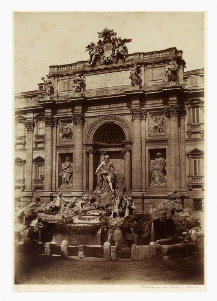 Roma. Fontana di Trevi.  - Asta Fotografie storiche - Associazione Nazionale - Case d'Asta italiane