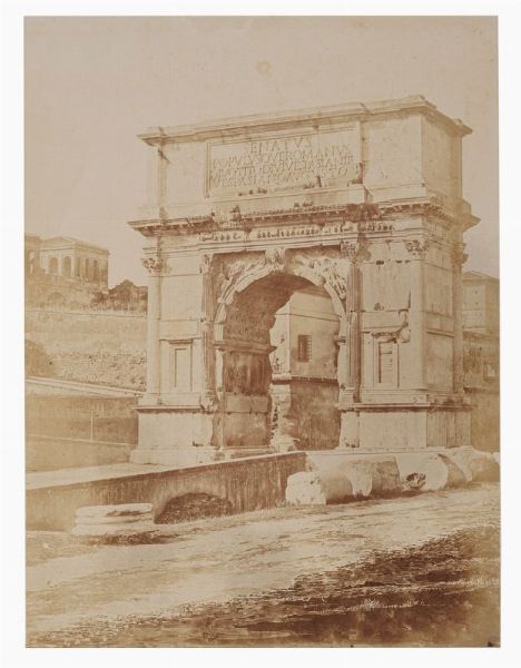 Roma. Arco di Tito.  - Asta Fotografie storiche - Associazione Nazionale - Case d'Asta italiane