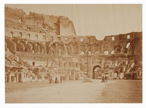 ALTOBELLI & MOLINS - Roma. Veduta dell'interno del Colosseo.