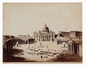 GIORGIO SOMMER - Lotto di quattro vedute di Roma.