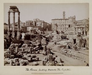 Lotto di dieci fotografie di autori vari: vedute di Roma.  - Asta Fotografie storiche - Associazione Nazionale - Case d'Asta italiane