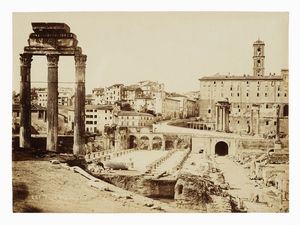 Lotto di dodici fotografie di autori vari: vedute di Roma.  - Asta Fotografie storiche - Associazione Nazionale - Case d'Asta italiane