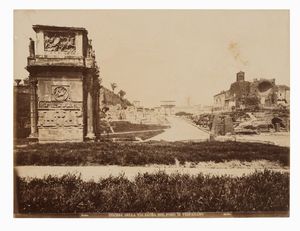 Lotto di dodici fotografie di autori vari: vedute di Roma.  - Asta Fotografie storiche - Associazione Nazionale - Case d'Asta italiane