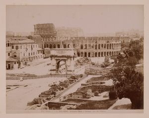 Lotto di dodici fotografie di autori vari: vedute di Roma.  - Asta Fotografie storiche - Associazione Nazionale - Case d'Asta italiane