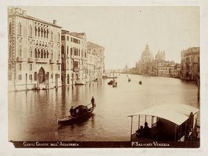 PAOLO SALVIATI : Lotto di 16 vedute di Venezia.  - Asta Fotografie storiche - Associazione Nazionale - Case d'Asta italiane