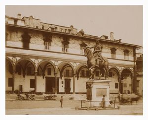 JOHN BRAMPTON PHILPOT - Firenze. Piazza della SS. Annunziata.