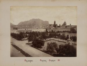 Giuseppe Incorpora : Lotto di sedici albumine: vedute di Palermo.  - Asta Fotografie storiche - Associazione Nazionale - Case d'Asta italiane