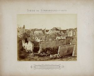 Lotto di undici vedute dei teatri della Guerra Franco-Prussiana (1870-1871), di autori vari.  - Asta Fotografie storiche - Associazione Nazionale - Case d'Asta italiane