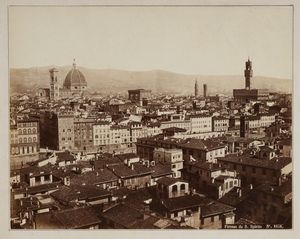 ROBERT JULIUS RIVE - Firenze. Panorama dal campanile di Santo Spirito.