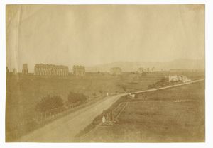 GIACOMO CANEVA - Roma. Via Appia con le rovine dell'Acquedotto Claudio.