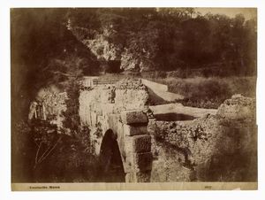 GIACOMO CANEVA - Ponte nei dintorni di Roma.