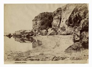 GIACOMO CANEVA - Scogliera nei pressi di Anzio (o Nettuno?).