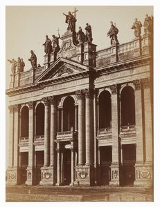ROBERT MACPHERSON - Roma. Facciata della Basilica di San Giovanni in Laterano.