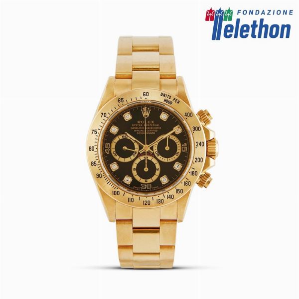 ROLEX : ROLEX DAYTONA REF. 16528 ORO GIALLO N. W 1207XX ANNO 1995  - Asta Orologi da polso e da tasca  - Associazione Nazionale - Case d'Asta italiane