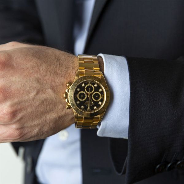ROLEX : ROLEX DAYTONA REF. 16528 ORO GIALLO N. W 1207XX ANNO 1995  - Asta Orologi da polso e da tasca  - Associazione Nazionale - Case d'Asta italiane