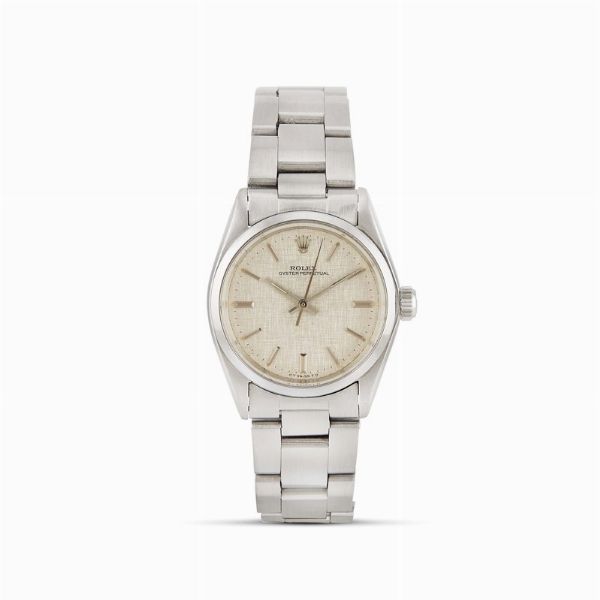 ROLEX : ROLEX OYSTER PERPETUAL "LINEN DIAL" REF. 6748 N. 35740XX ANNO 1973  - Asta Orologi da polso e da tasca  - Associazione Nazionale - Case d'Asta italiane