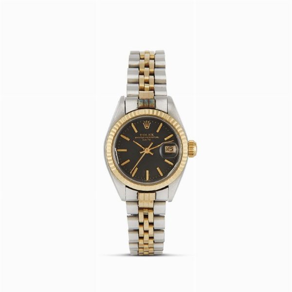 ROLEX : ROLEX DATE LADY ACCIAIO E ORO REF. 6917 N. 40534XX ANNO 1975  - Asta Orologi da polso e da tasca  - Associazione Nazionale - Case d'Asta italiane