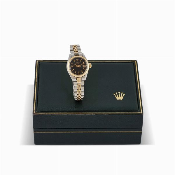 ROLEX : ROLEX DATE LADY ACCIAIO E ORO REF. 6917 N. 40534XX ANNO 1975  - Asta Orologi da polso e da tasca  - Associazione Nazionale - Case d'Asta italiane
