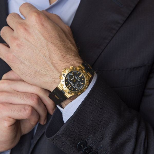 bulgari : BULGARI DIAGONO SCUBA CRONOGRAFO REF. SC38G N. L11XX  - Asta Orologi da polso e da tasca  - Associazione Nazionale - Case d'Asta italiane