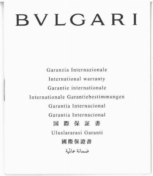 bulgari : BULGARI DIAGONO REF. DG 35 G ANNO 2009  - Asta Orologi da polso e da tasca  - Associazione Nazionale - Case d'Asta italiane